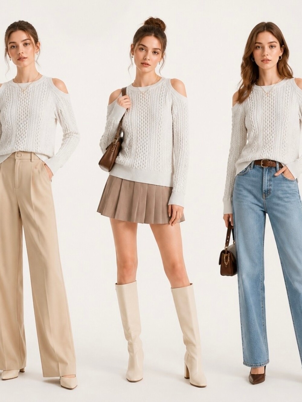 Michael Kors Cable knit sweater size M